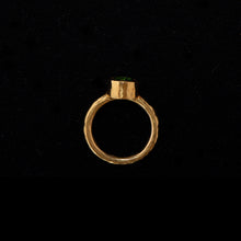 Load image into Gallery viewer, 22k Gold Tourmaline Ring - Size 5.5