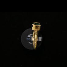 Load image into Gallery viewer, 22k Gold Tourmaline Ring - Size 5.5