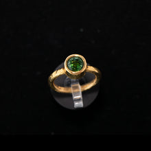 Load image into Gallery viewer, 22k Gold Tourmaline Ring - Size 5.5